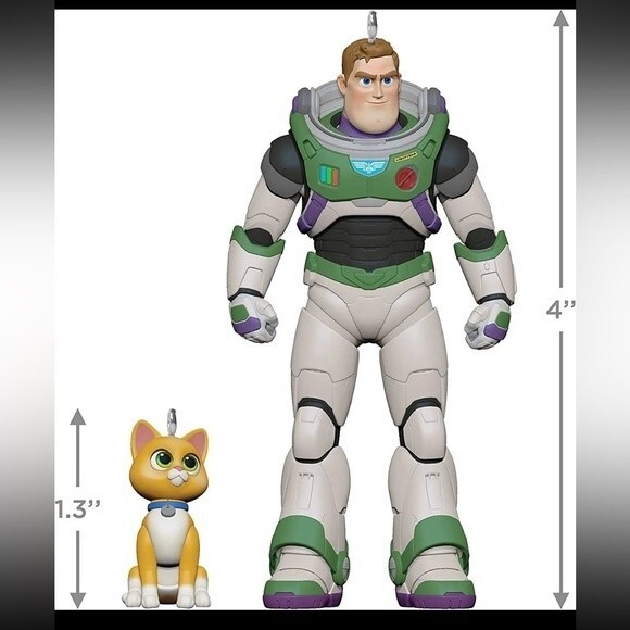 Hallmark Keepsake Ornament 2022  Buzz Lightyear and Sox from Pixar Lightyear - Picture 3 of 4
